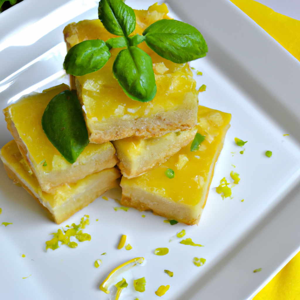 Scrumptious Basil-Infused Lemon Bars: A Unique Dessert Recipe Your Family Will&nbsp;Love!
